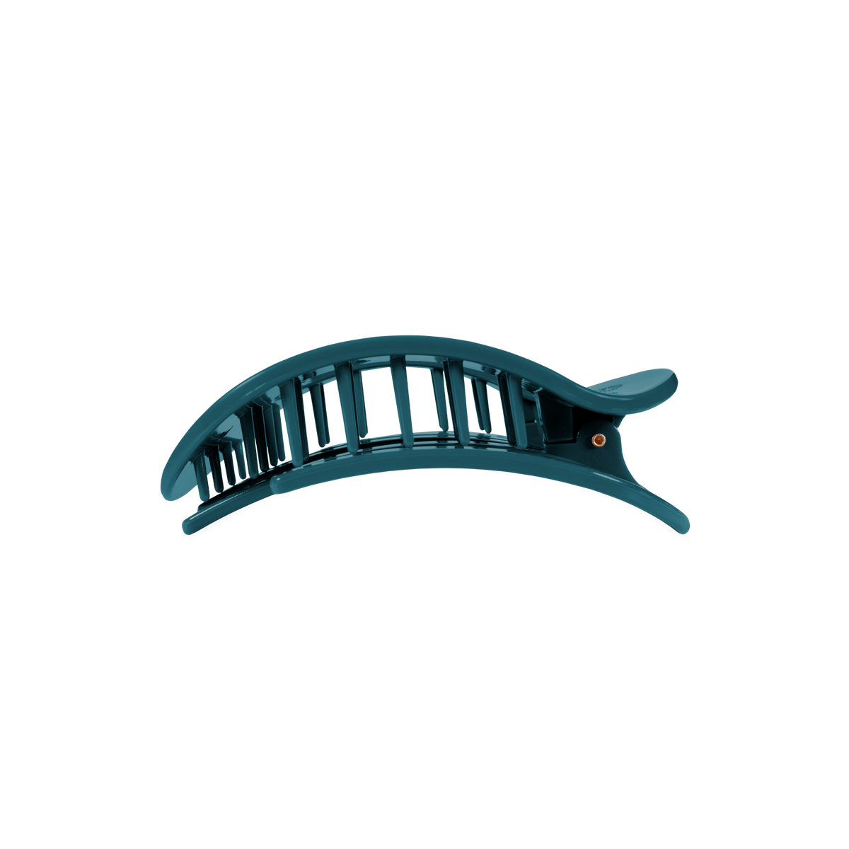 TELETIES - Teal With It Medium Flat Round Hair Clip