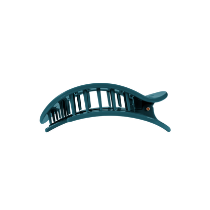TELETIES - Teal With It Medium Flat Round Hair Clip