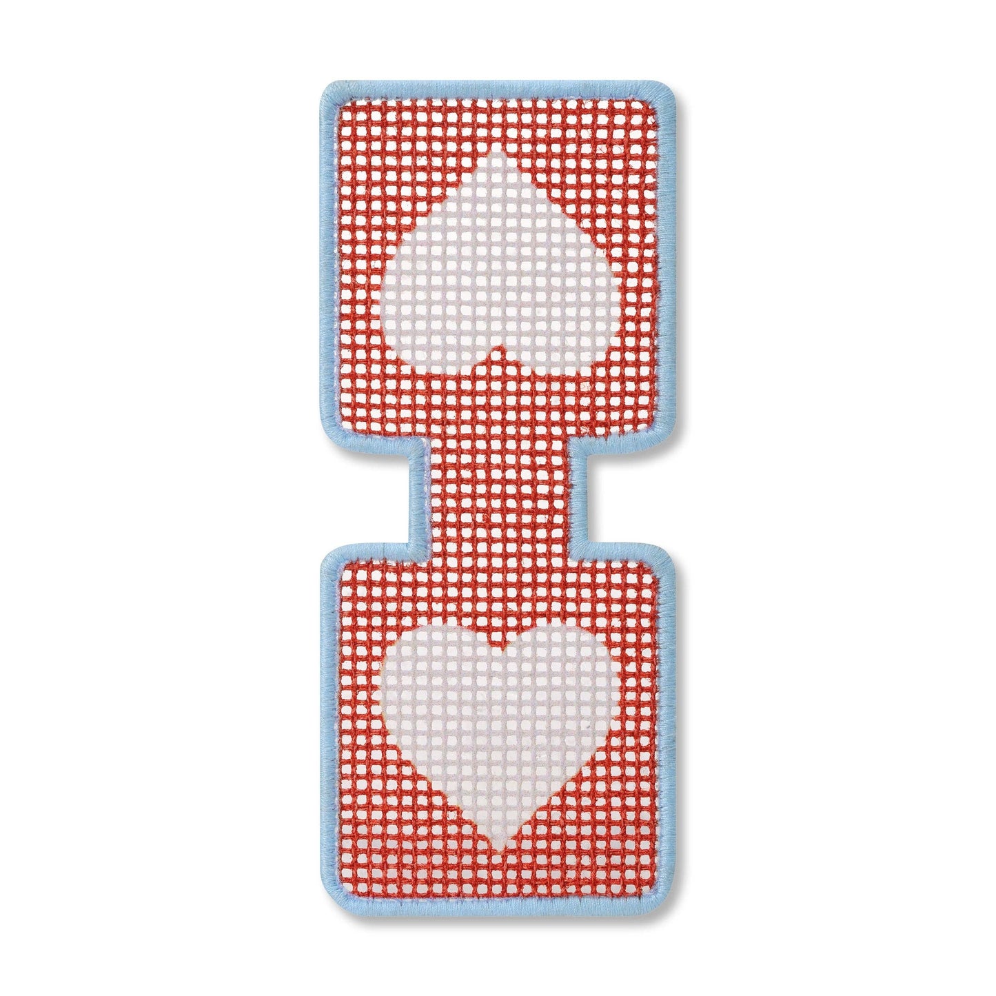 Lucky Feather - Needlepoint Keychain Kit - Heart
