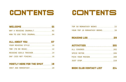 A Reading Journal: Mostly Here for the Smut by Sweet  Hearts Press