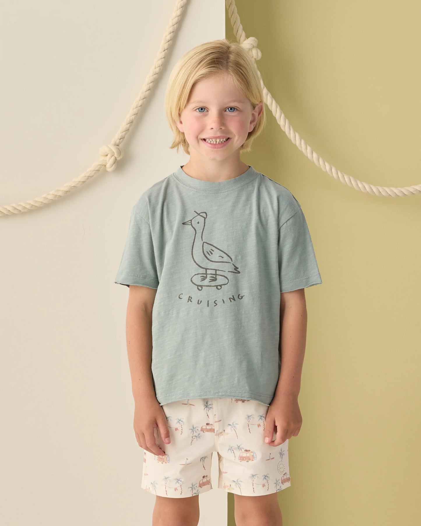 RYLEE + CRU BOYS BOARDSHORT - SURF TOWN