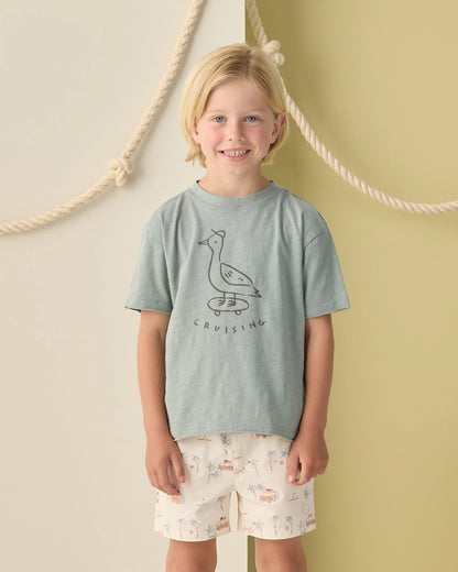 RYLEE + CRU BOYS BOARDSHORT - SURF TOWN