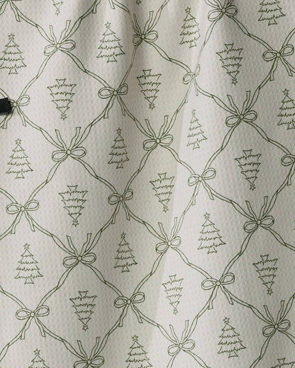 Geometry - Cedar Bows Luxe Kitchen Towel - Holiday 2026