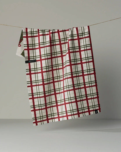 Geometry - Ribbon Pines Luxe Kitchen Towel - Holiday 2026