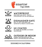 Squatchy - Waterproof UV Bike Sticker for Bicycles, Bottles, Windows