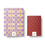 Papier - Checkerboard & Bows Softcover Notebook Set of 2