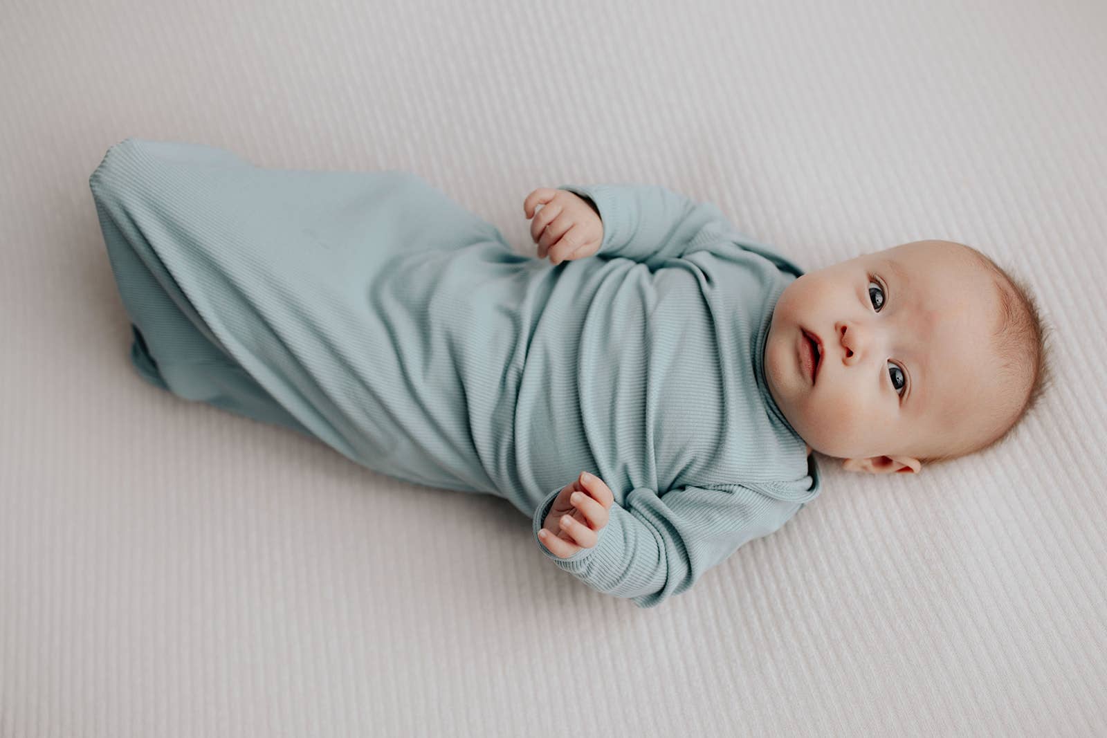 Three Little Tots - Blue Bird Knotted Gown
