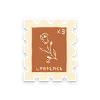 Ruff House Print Shop - Custom City Stamp Sticker - Atlantic, IA
