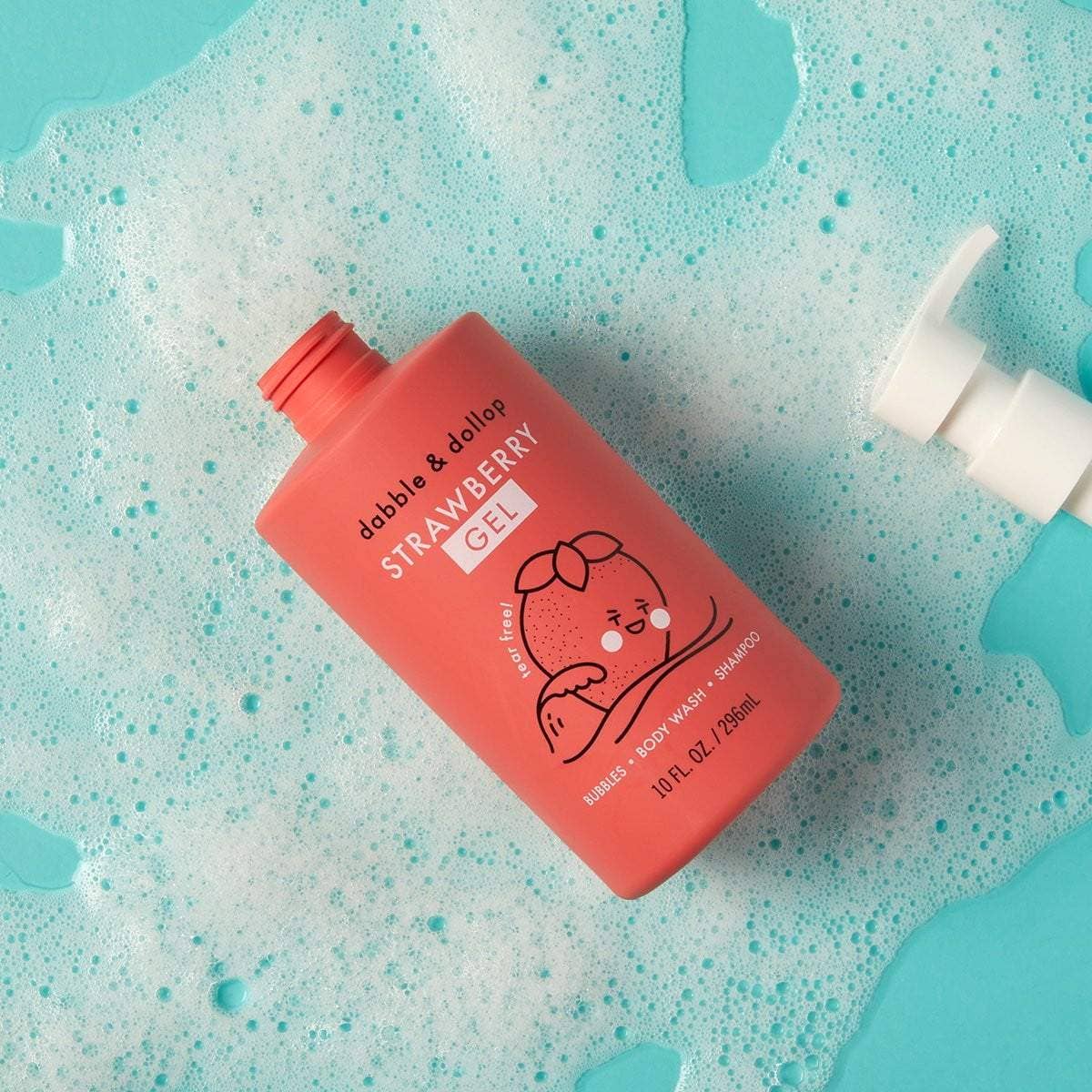 Dabble & Dollop - All-Natural Strawberry Shampoo, Body Wash & Bubbles