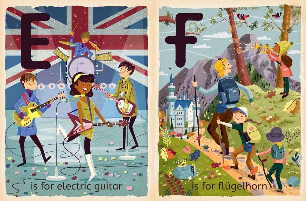 Gibbs Smith - M is for Music; Alphabet board book