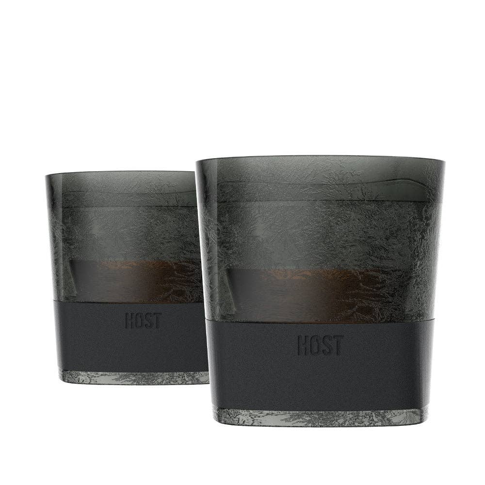 HOST - Whiskey FREEZE™ Insulated Cooling Cups - Smoke - Set of 2