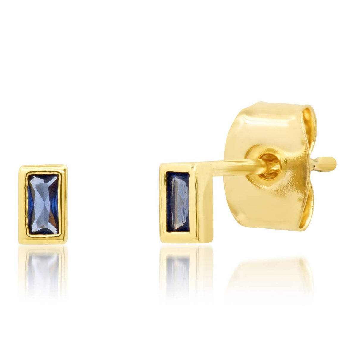 Tai Jewelry - Baguette Bezel Studs