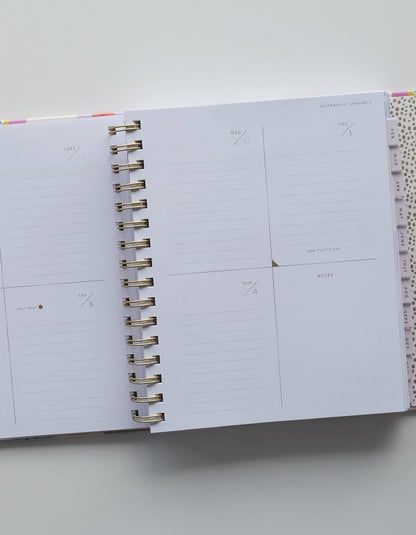 Idlewild Co. - 2026 Hardcover Planner, Magenta Squiggle