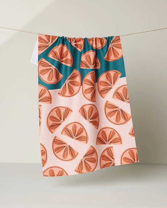 Geometry - Citrus Slices Tea Towel