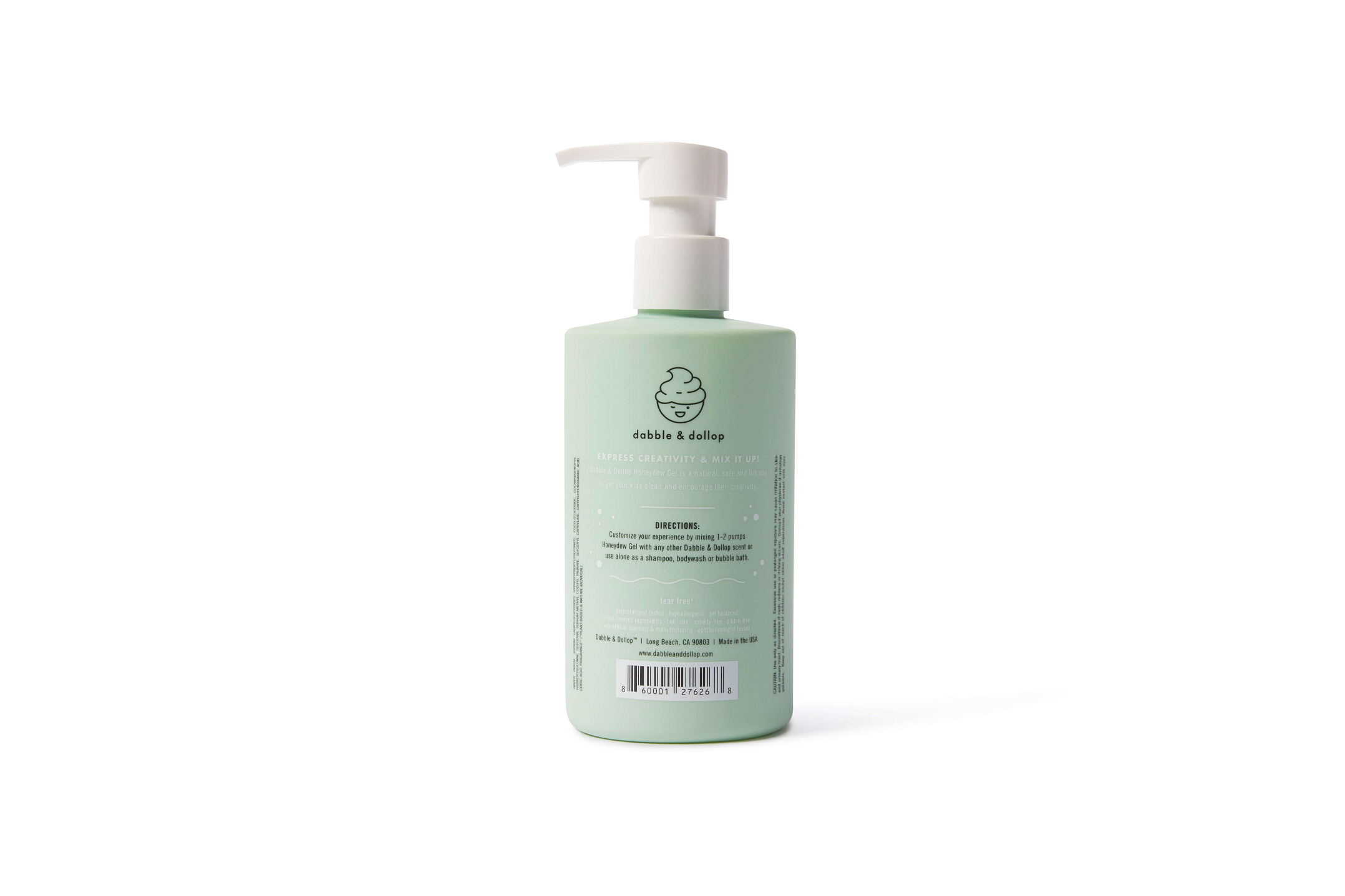 Dabble & Dollop - All-Natural Honeydew Shampoo, Body Wash & Bubbles