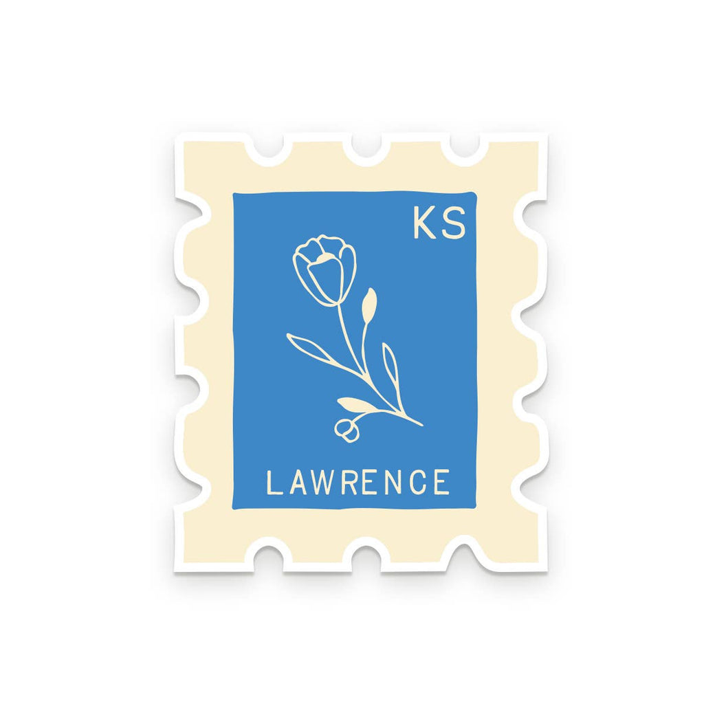 Ruff House Print Shop - Custom City Stamp Sticker - Atlantic, IA