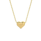 Splendid Iris - Small Simple Heart Necklace
