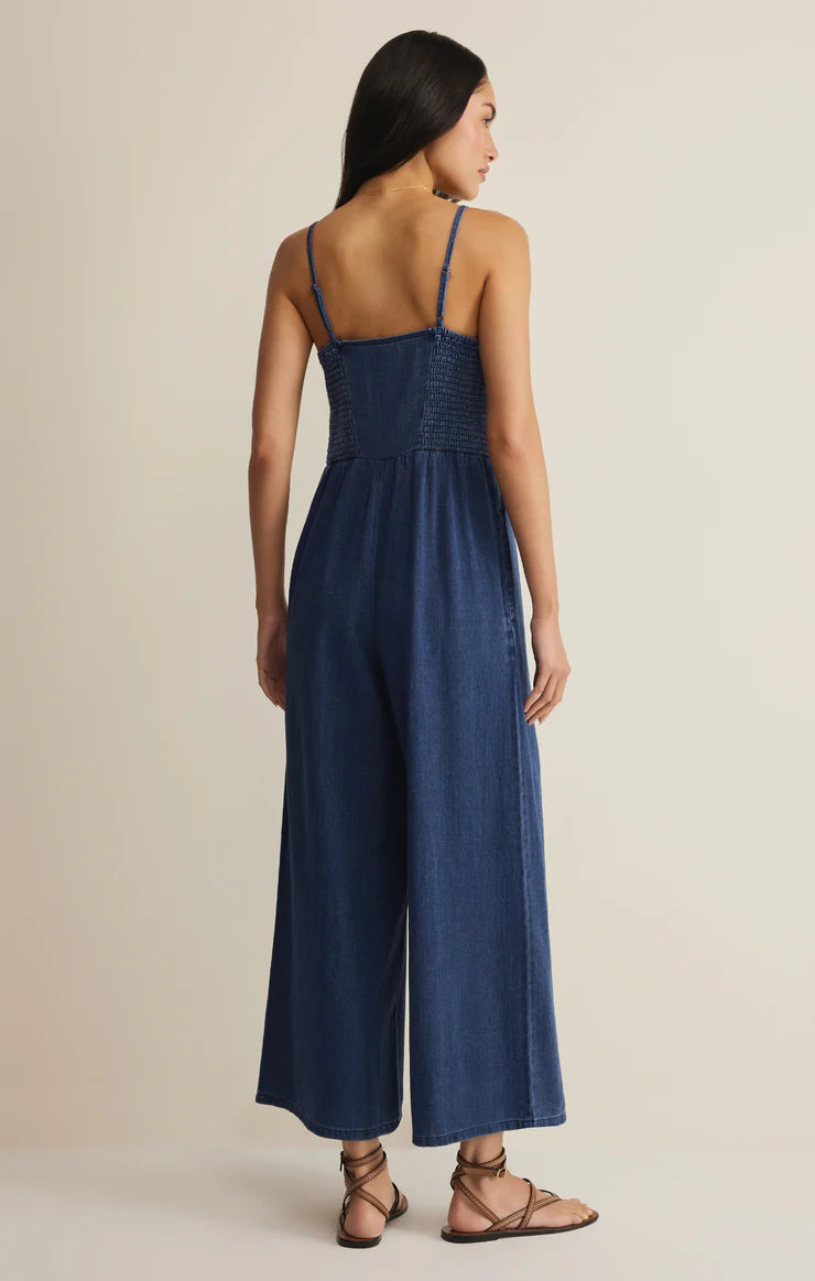 Z Supply - Angel Eyes Twill Jumpsuit - Twilight Blue