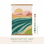 Breathe People - River Walk Meditative Art Paint by Number Kit