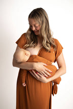 Three Little Tots - Saddle Longhorn Orange Western Knotted Newborn Baby Gown