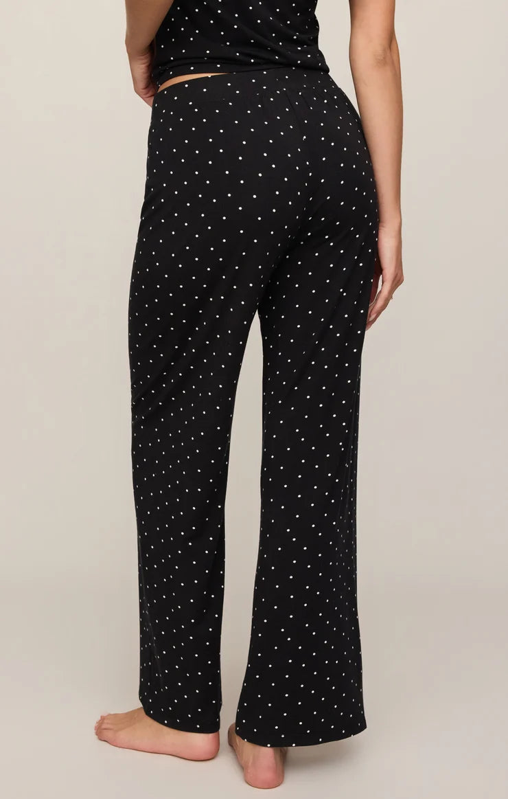 Z Supply Luxe Dot Pants - Black