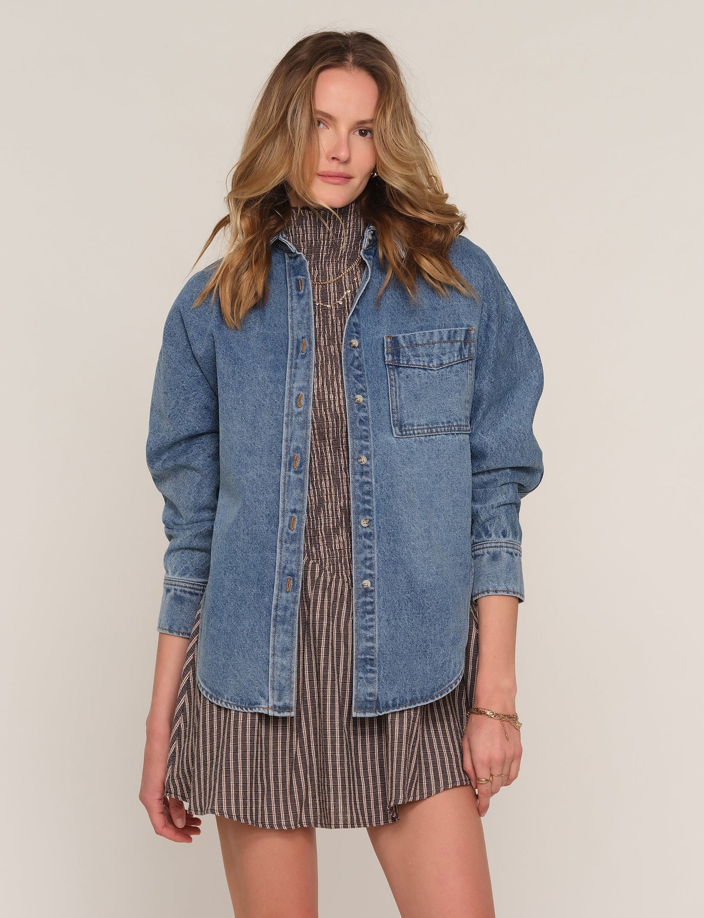 Heartloom Morocco Denim Top - River