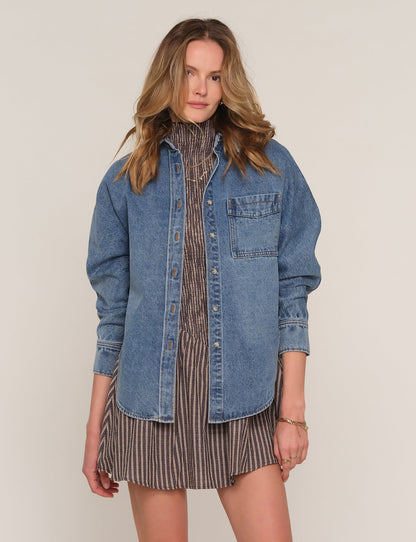 Heartloom Morocco Denim Top - River