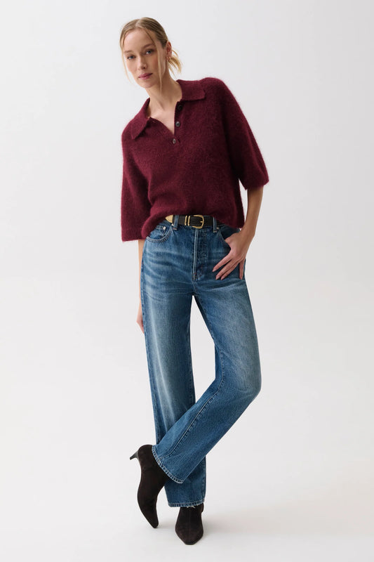 Pistola Cassie Super High Rise Straight Denim Jeans - Legend