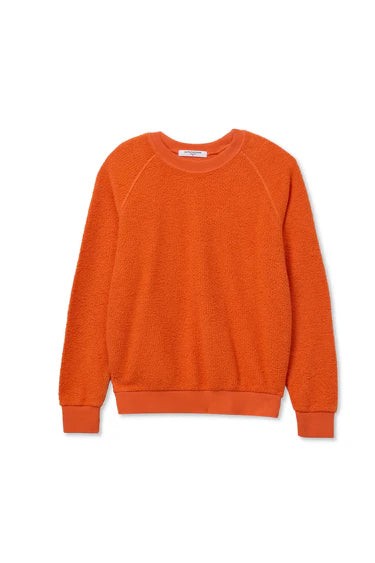 perfectwhitetee - ziggy inside out shrunken sweatshirt - clementine
