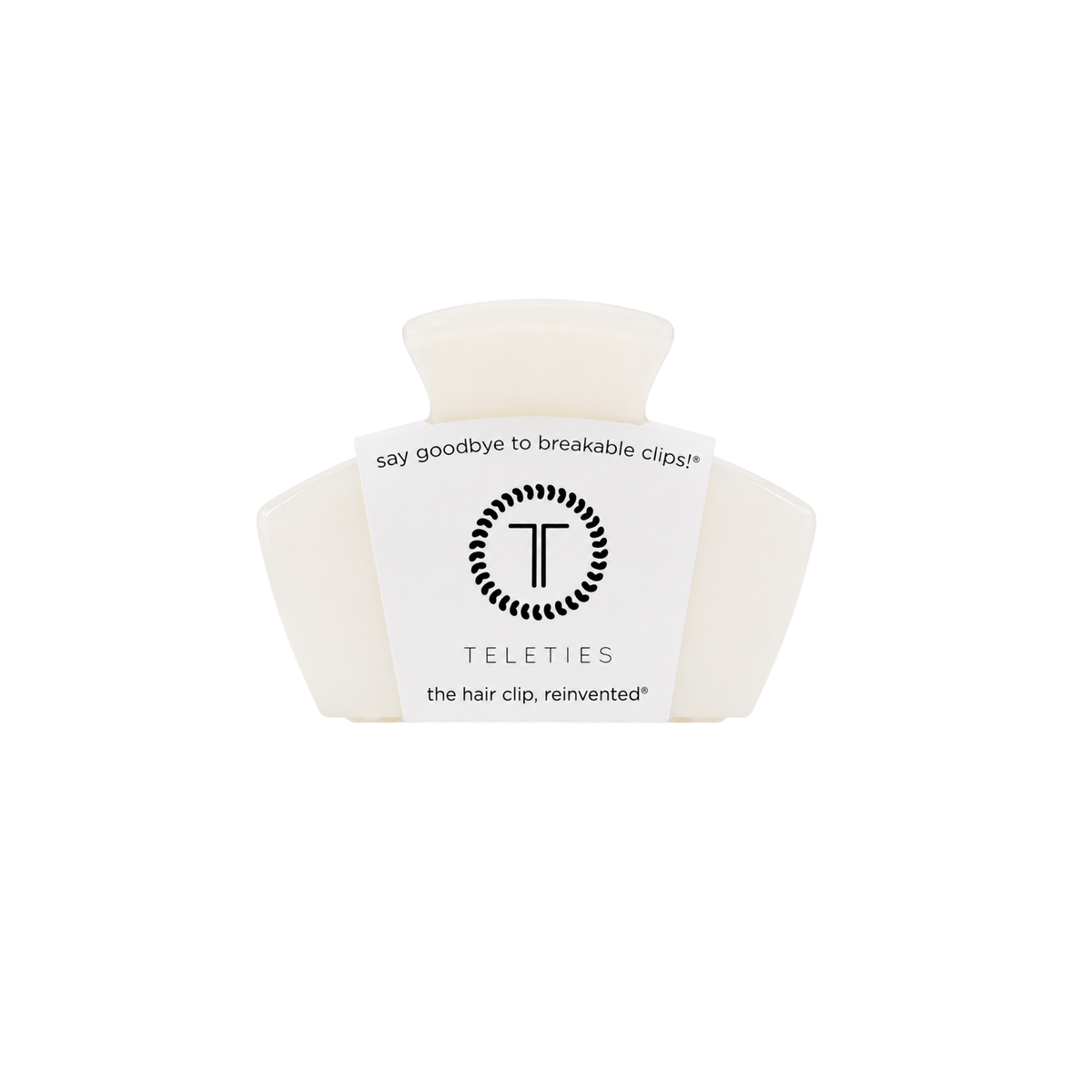 TELETIES - Classic | Coconut White | Petite | Claw Clip