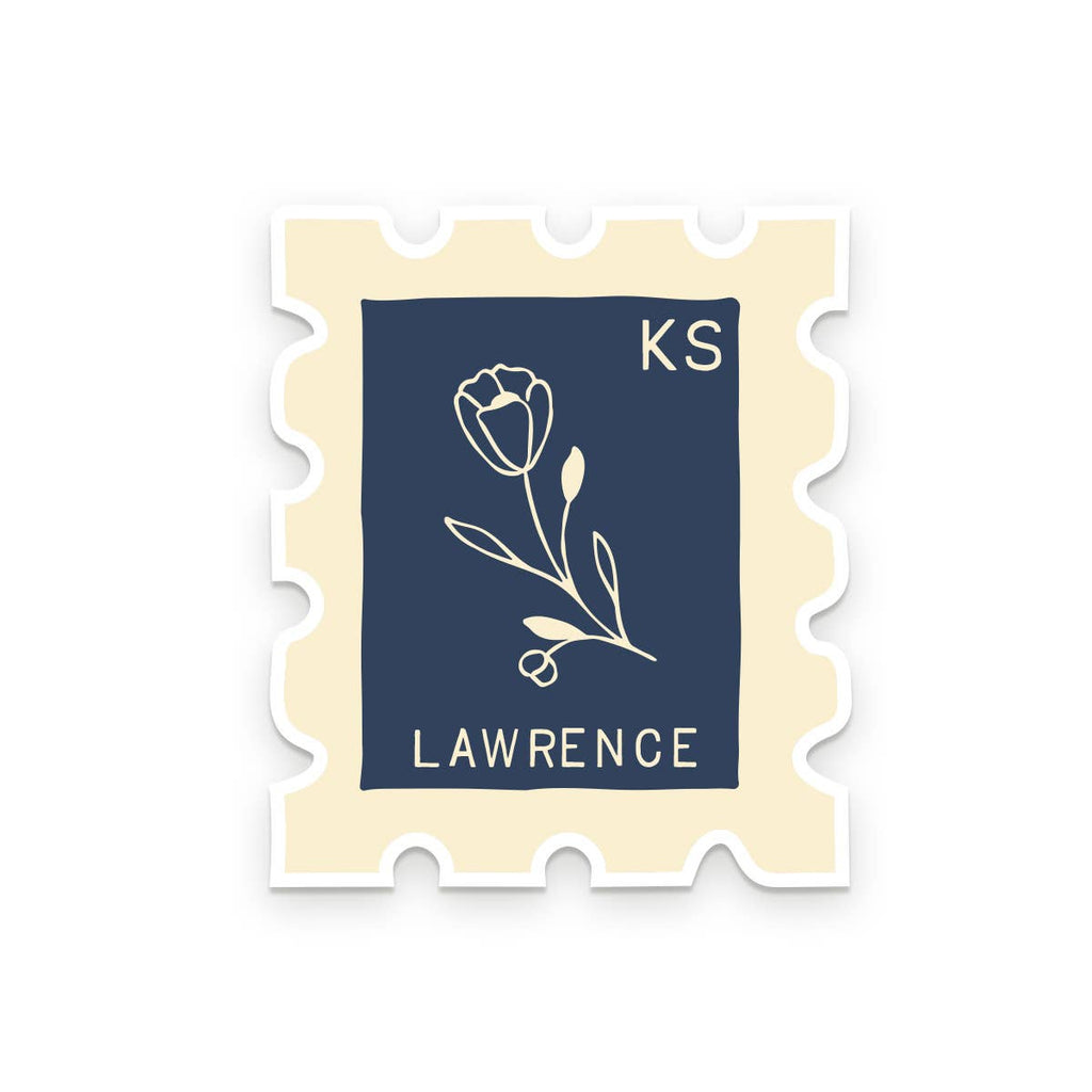 Ruff House Print Shop - Custom City Stamp Sticker - Atlantic, IA