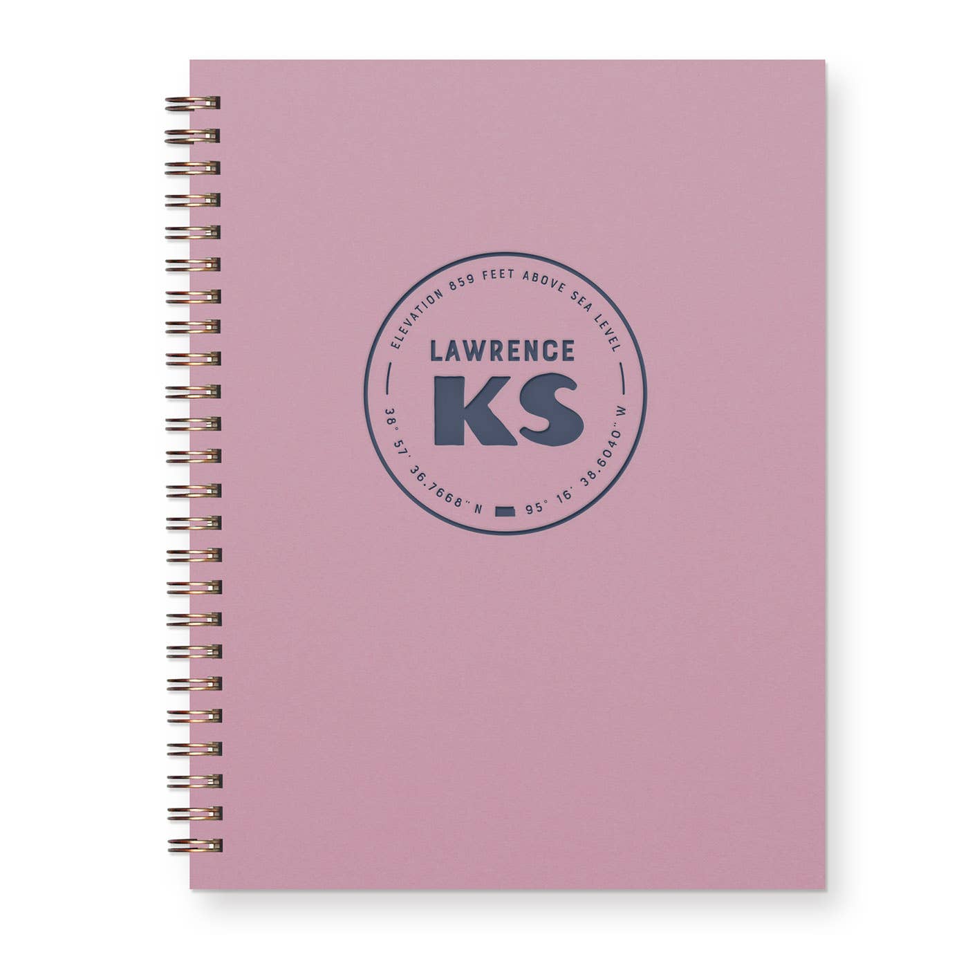 Ruff House Print Shop - Custom City Geotag Journal: Lined Notebook - Atlantic, IA