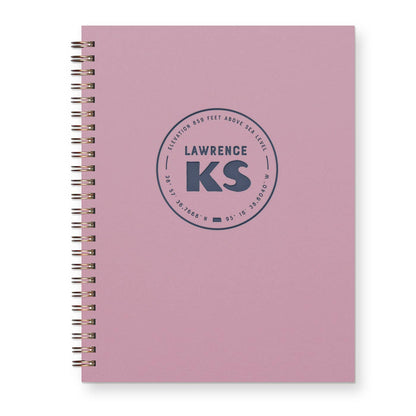 Ruff House Print Shop - Custom City Geotag Journal: Lined Notebook - Atlantic, IA