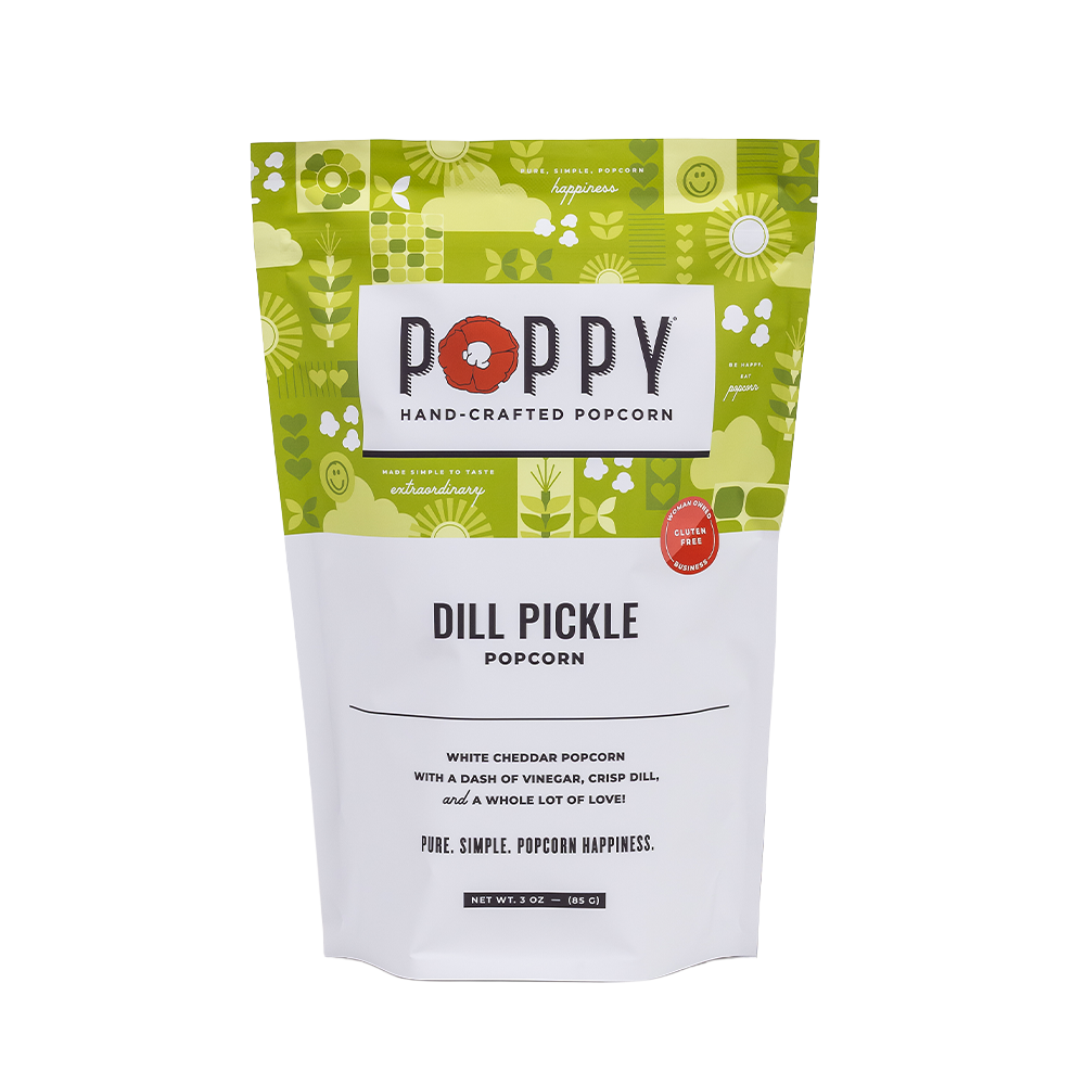 Poppy Hand-Crafted Popcorn - Dill Pickle Popcorn