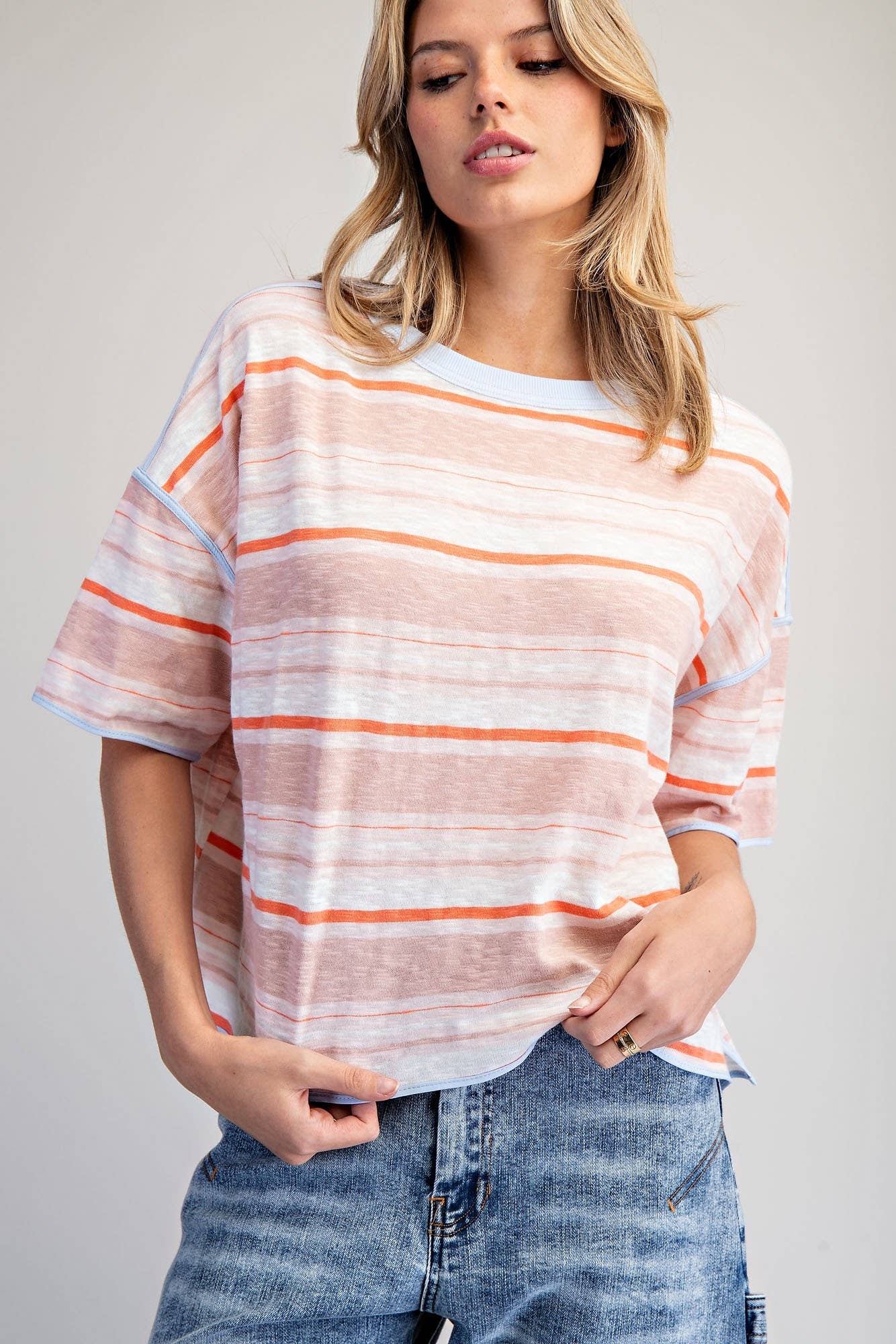 Willow Striped Boxy Tee