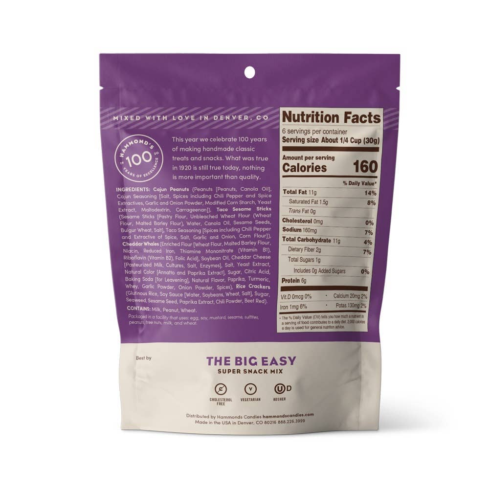 Hammond's Candies - Snack Mixes The Big Easy 6.5oz