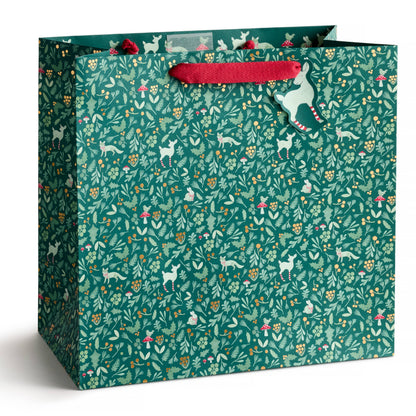 E. Frances Paper - Winter Forest Christmas Holiday Gift Bag, Large