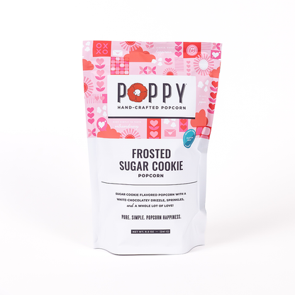 Poppy Hand-Crafted Popcorn - Frosted Sugar Cookie Popcorn