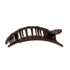 TELETIES - Flat Round Hair Clip | Large | Truly Taupe Quilted