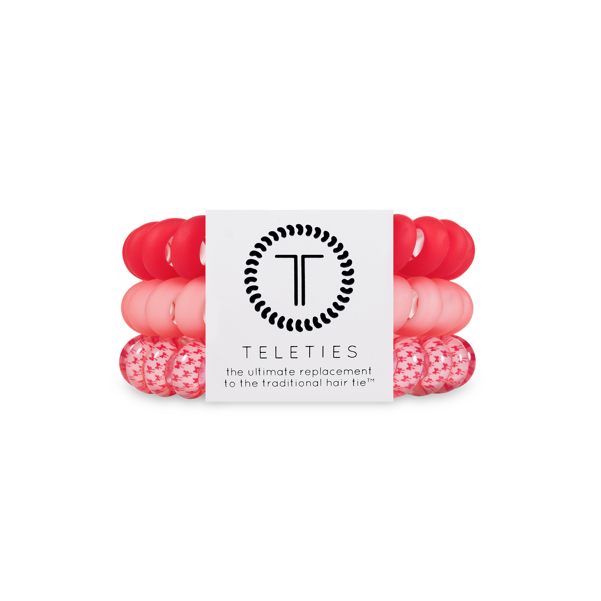 TELETIES - Sprial Hair Coils | Large | Talk to the Bow Hair Ties