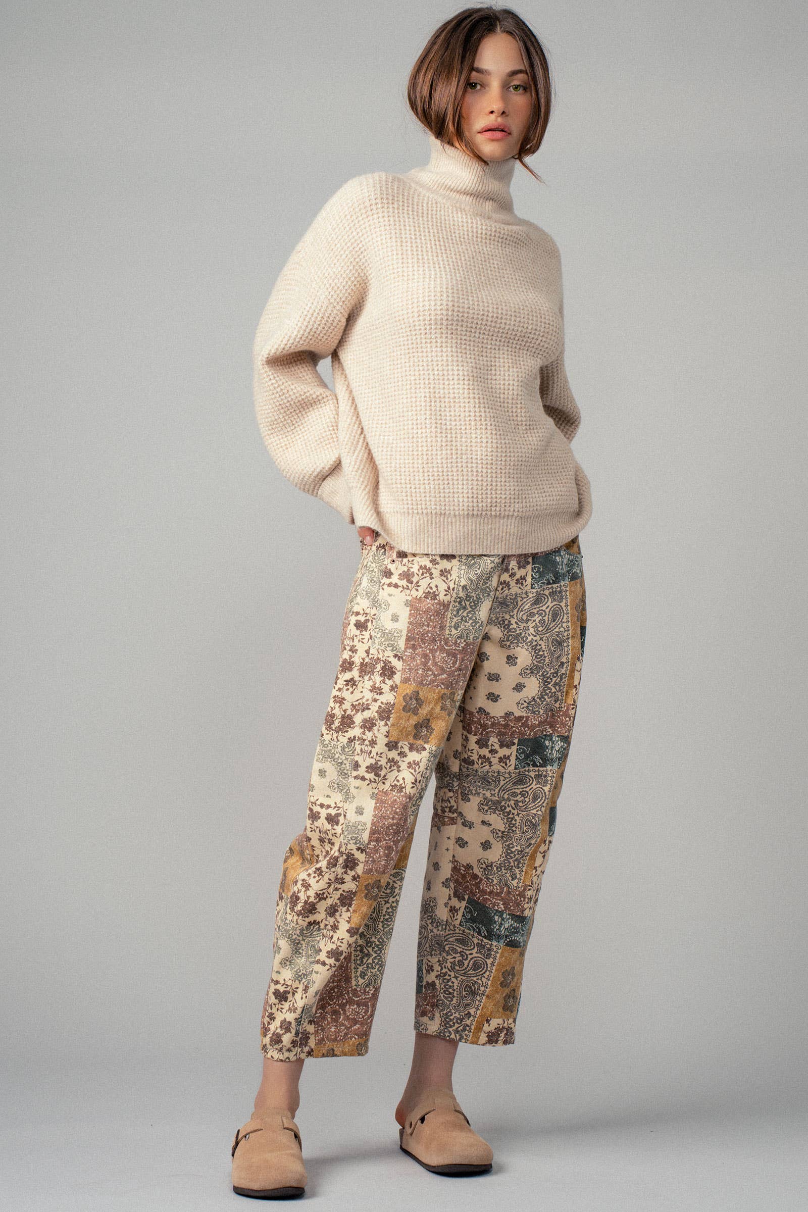 Urban Daizy - Boho Patchwork Wide Leg Pants