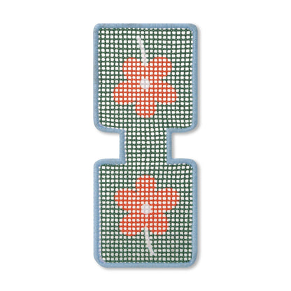 Lucky Feather - Needlepoint Keychain Kit - Flower