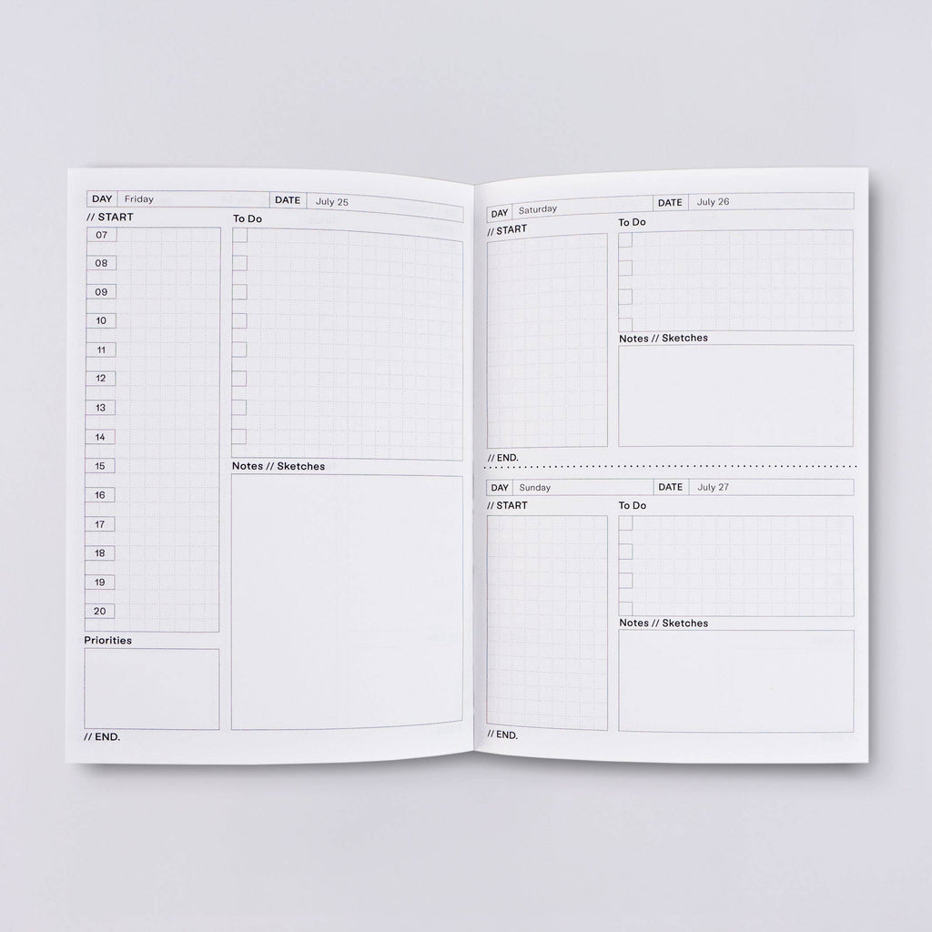 The Completist - Hinoki 2025 Dated Daily Planner Book