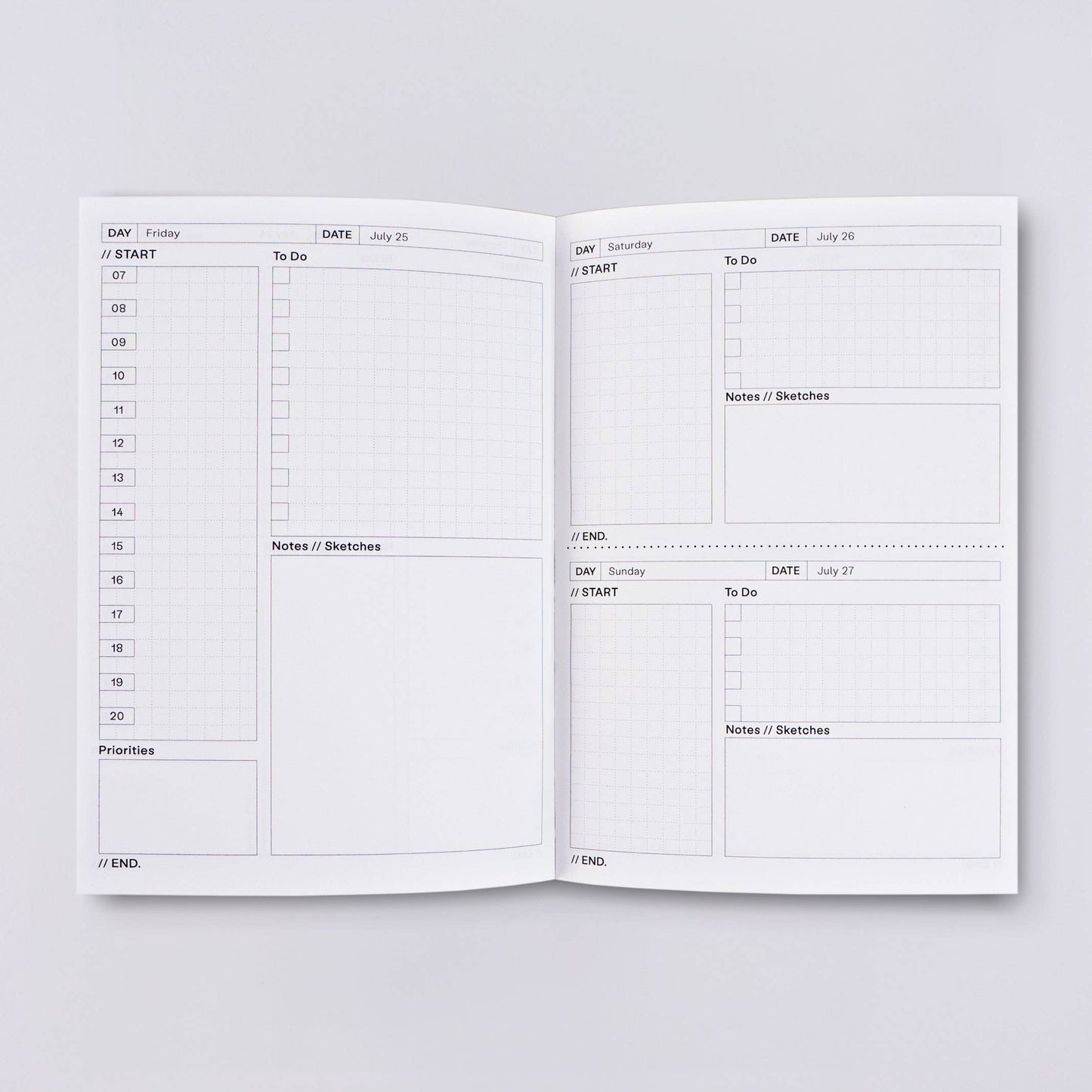 The Completist - Hinoki 2025 Dated Daily Planner Book