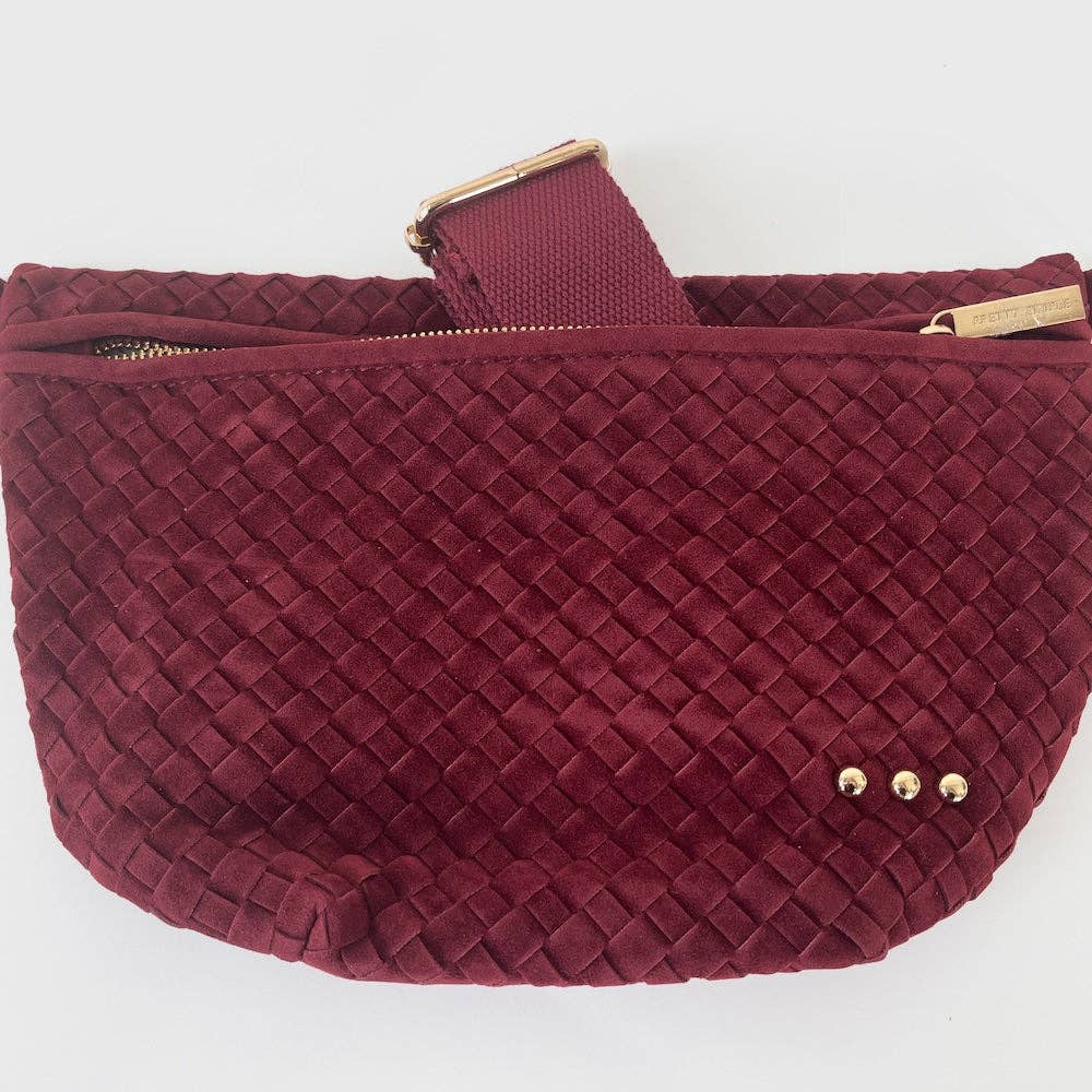 Pretty Simple - Suede Westlyn Woven Bum Bag