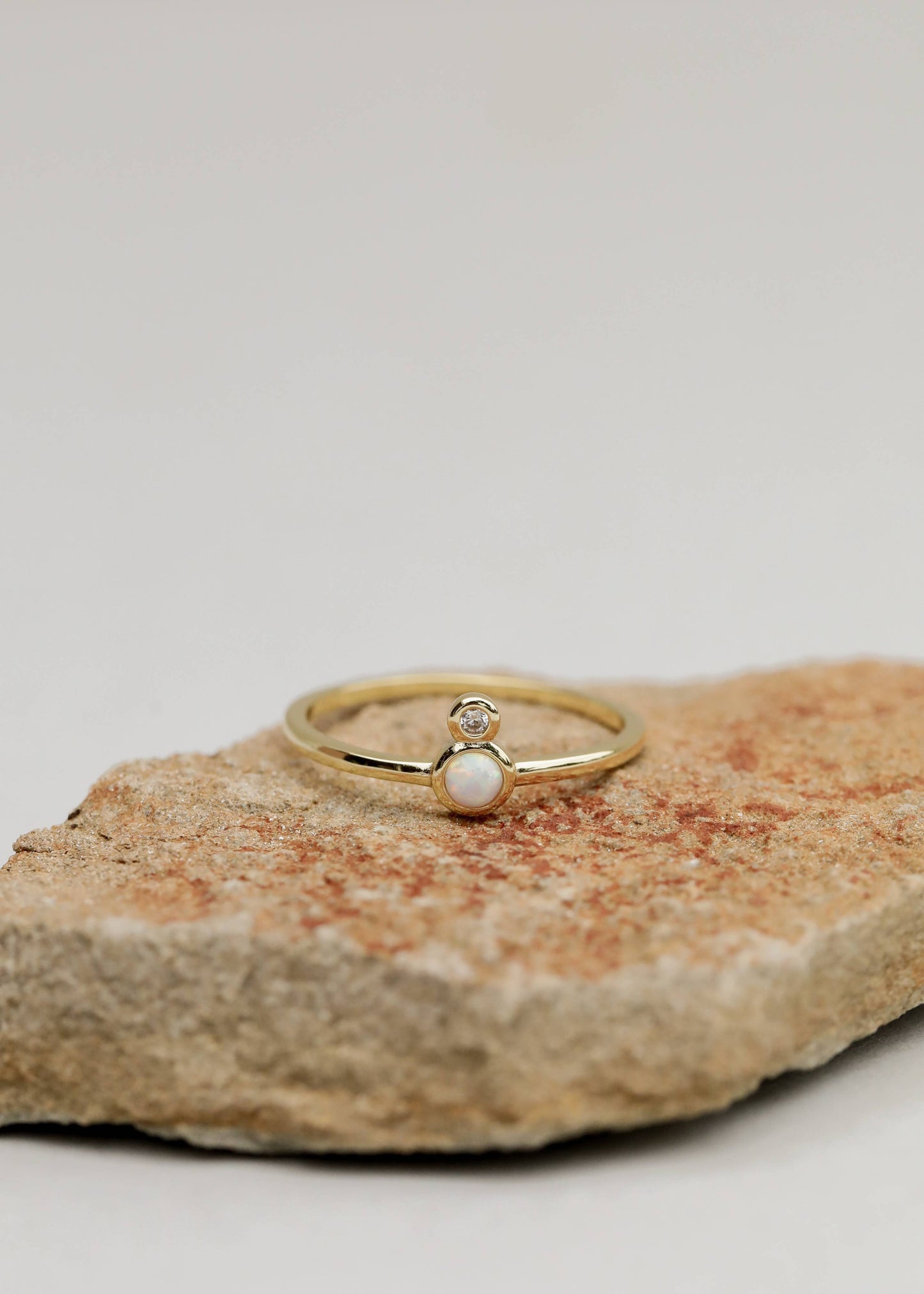 JaxKelly - Gold Rings - Opal Infinity