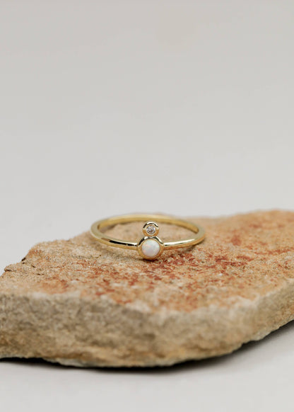 JaxKelly - Gold Rings - Opal Infinity