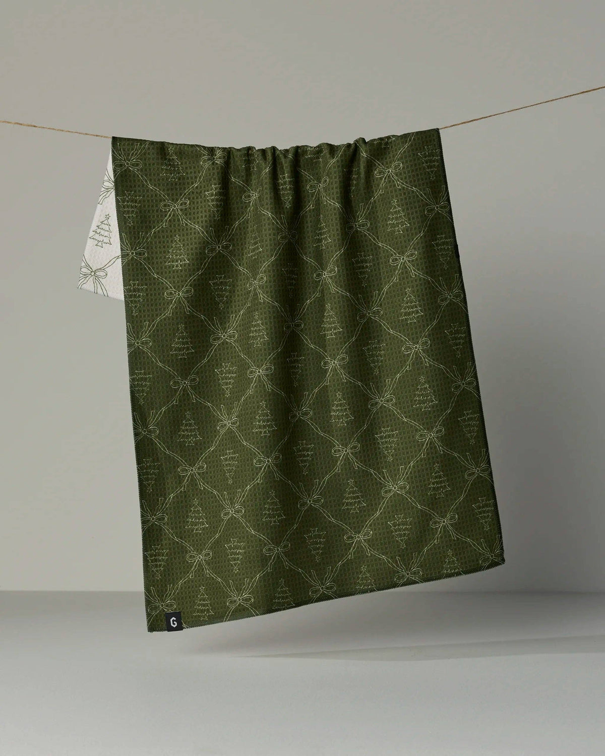 Geometry - Cedar Bows Luxe Kitchen Towel - Holiday 2026