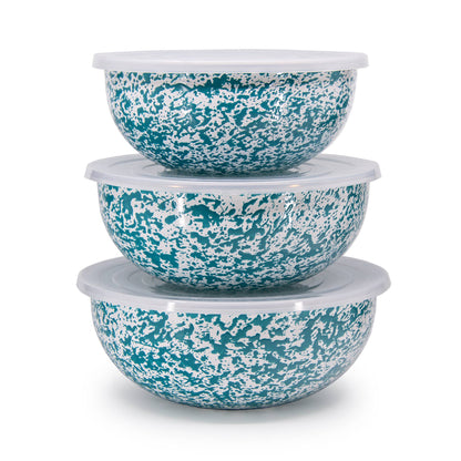Crow Canyon Home - Splatter Enamelware Covered Multi-Purpose Bowl
