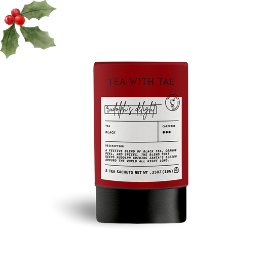 Tea with Tae - Rudolph's Delight Holiday Mini Tube Gift (5 tea bags)